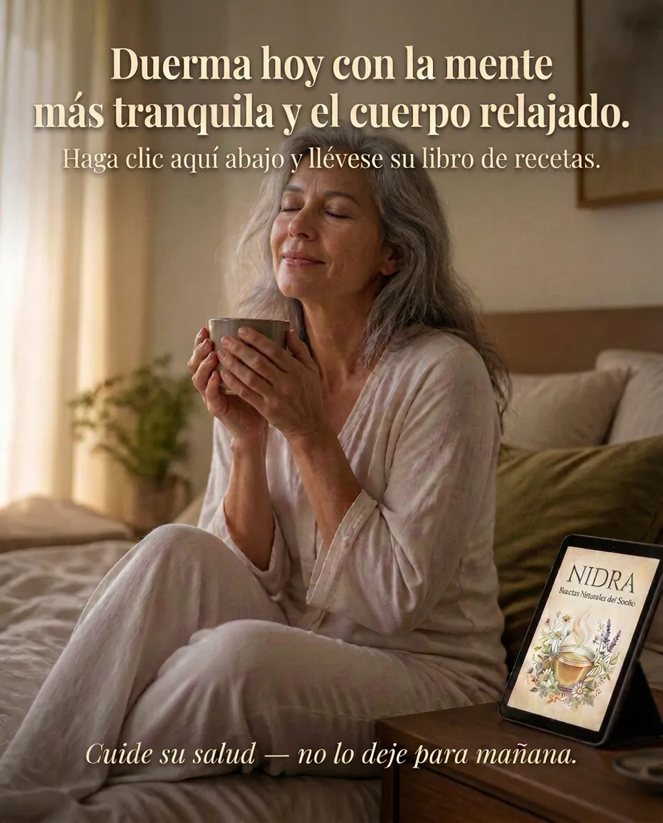 Duerma hoy con la mente más tranquila y el cuerpo relajado — consiga su libro de recetas Nidra